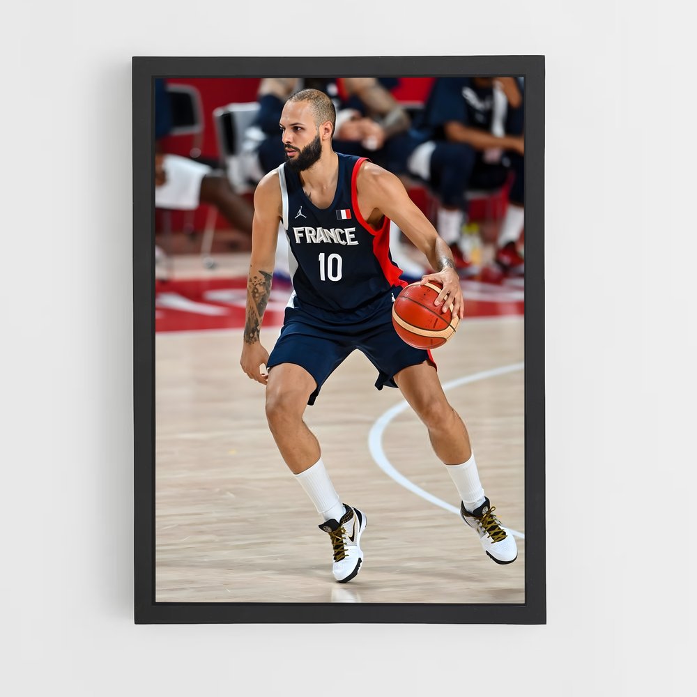 Poster Evan de fournier – affiche Basketball (vue 2)